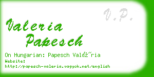 valeria papesch business card